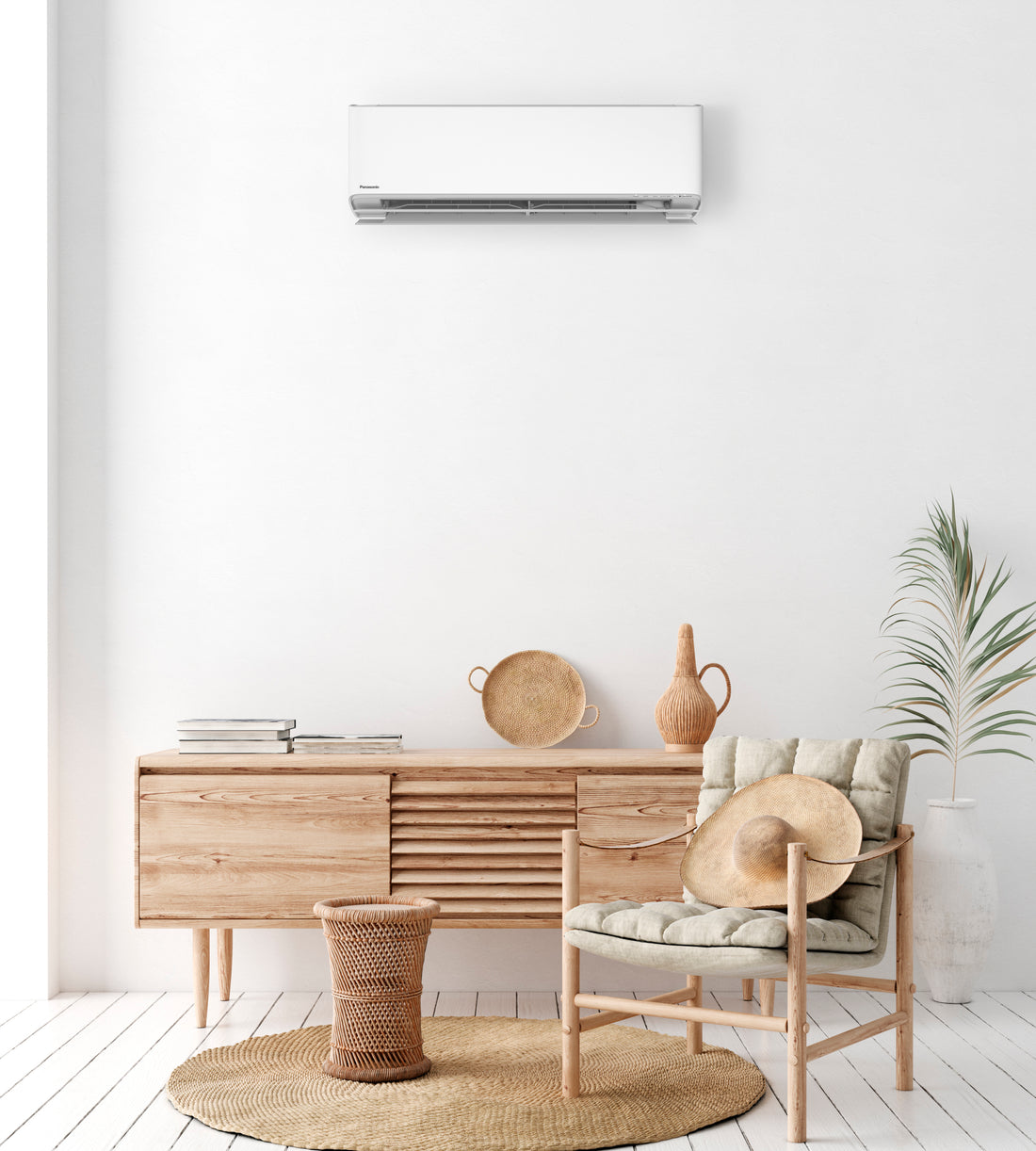 Panasonic HZ25 10.6kW Power Heat air heat pump with 3 white internal parts