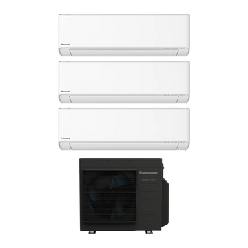 Panasonic HZ25 10.6kW Power Heat air heat pump with 3 white internal parts